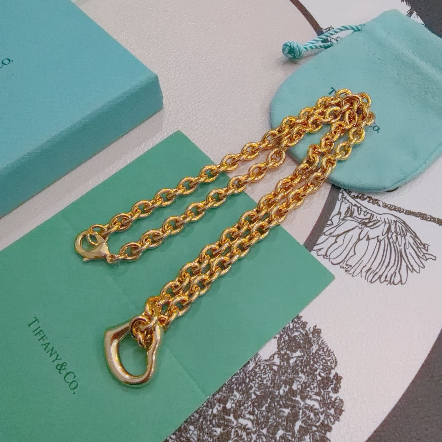 Tiffany & Co. Gold Chain Necklace Tiffany & Co. Gold Chain Necklace